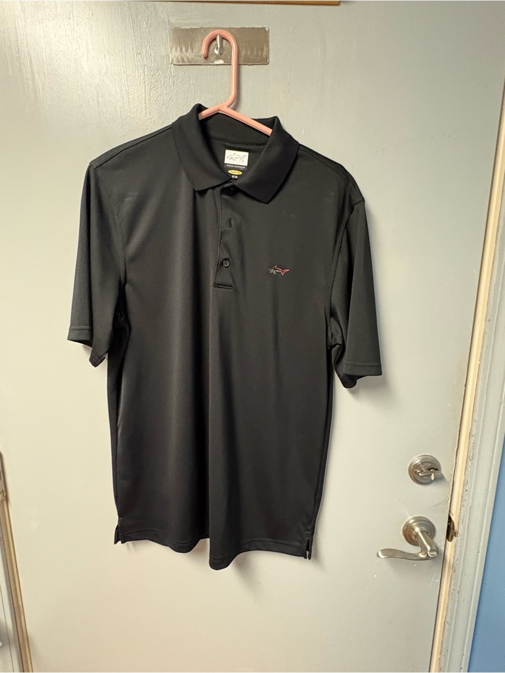 Greg Norman Men's Black Polo Shirt - size medium